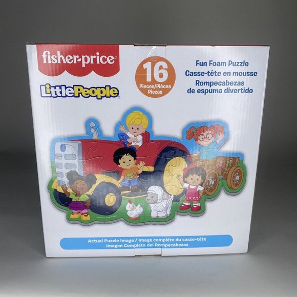 Fisher-Price Little People 16 Piece Fun Foam Jigsaw Puzzle New in Box Ages 3+ - Picture 2 of 4
